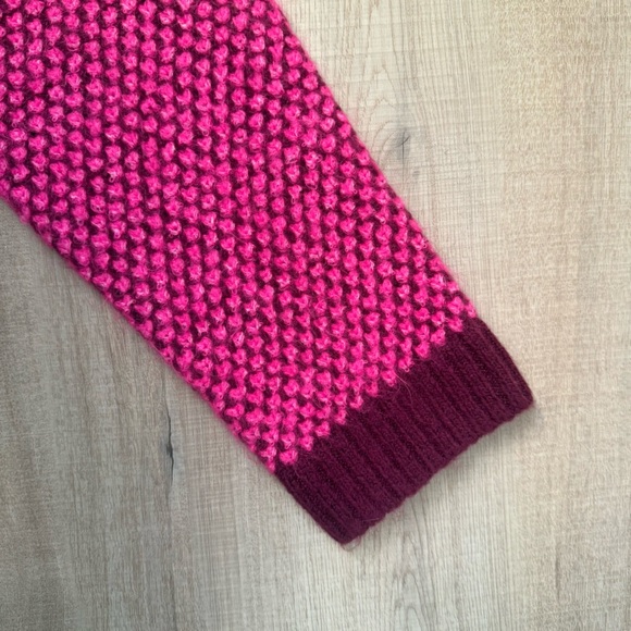 Lilly Pulitzer Pink Burgundy Vintage Vibes Knitted Grandmacore Women’s Cardigan - Picture 3 of 9